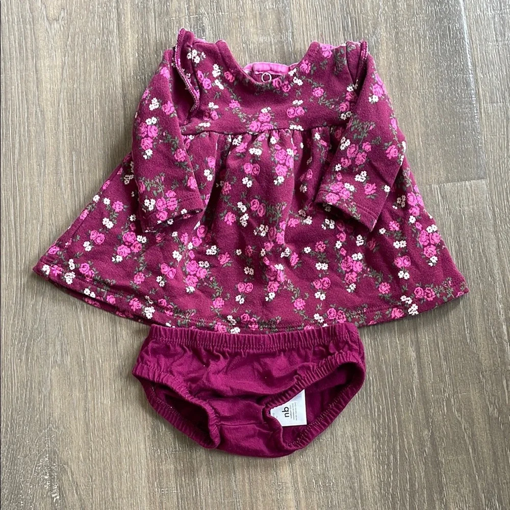 Carters Baby Girl Dress and Bloomers Set